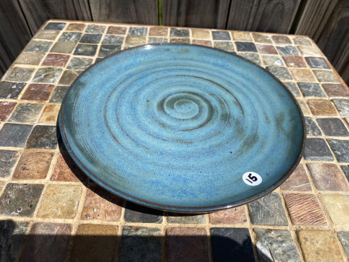 Blue Swirl Plate
