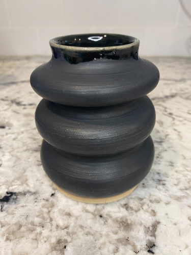 Small Black Bubble Vase