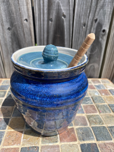 Blue Honey Jar