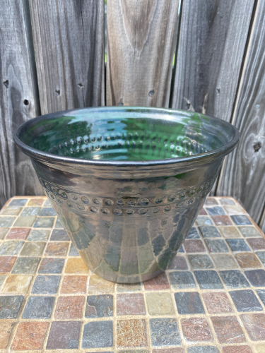 Gun Metal Green Planter