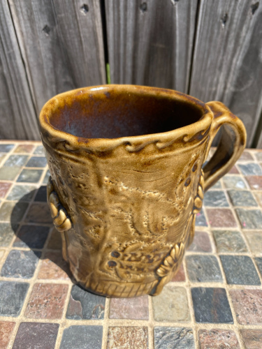 Funky Hand Built Koi Mug