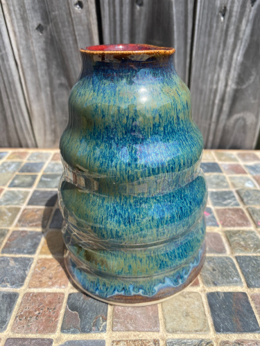 Small Green Bubble Vase