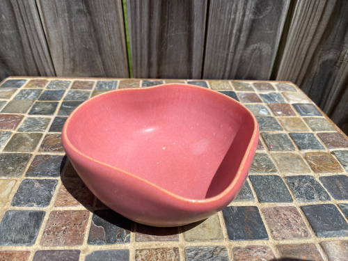 Pink Heart Bowl